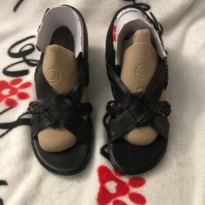 Black Strappy Sandals